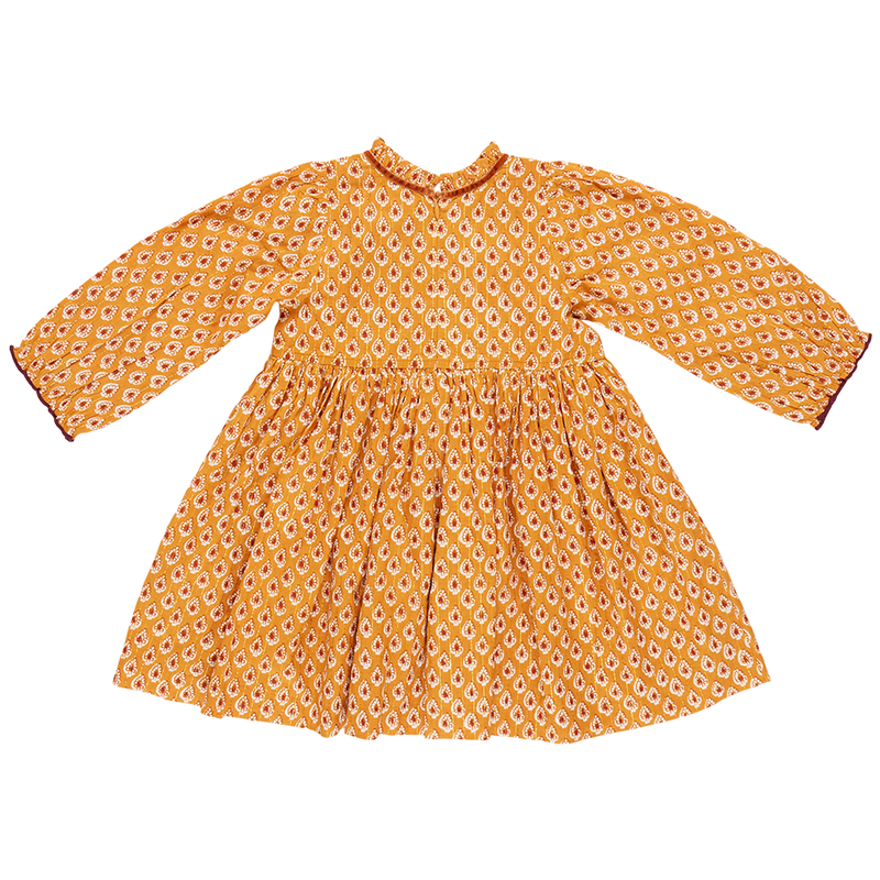 Girls Charlie Dress | Inca Gold Tear Drop