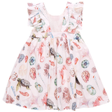 Girls Liv Dress | Watercolor Shells