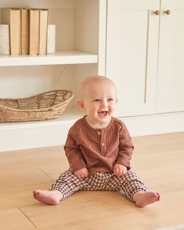 Woven Pant | Plum Gingham