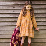 Girls Charlie Dress | Inca Gold Tear Drop