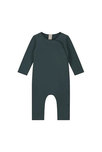 Baby Suit with Snaps | Blue Grey