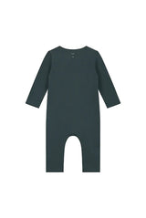 Baby Suit with Snaps | Blue Grey