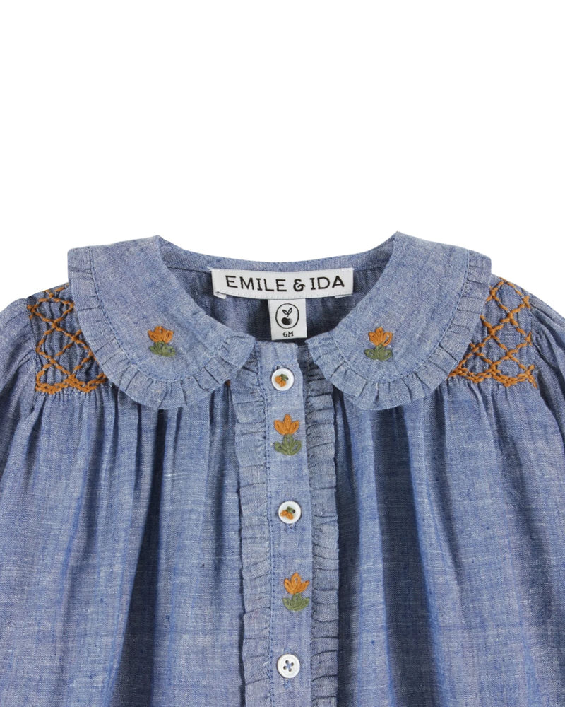 Blouse Smockee | Chambray