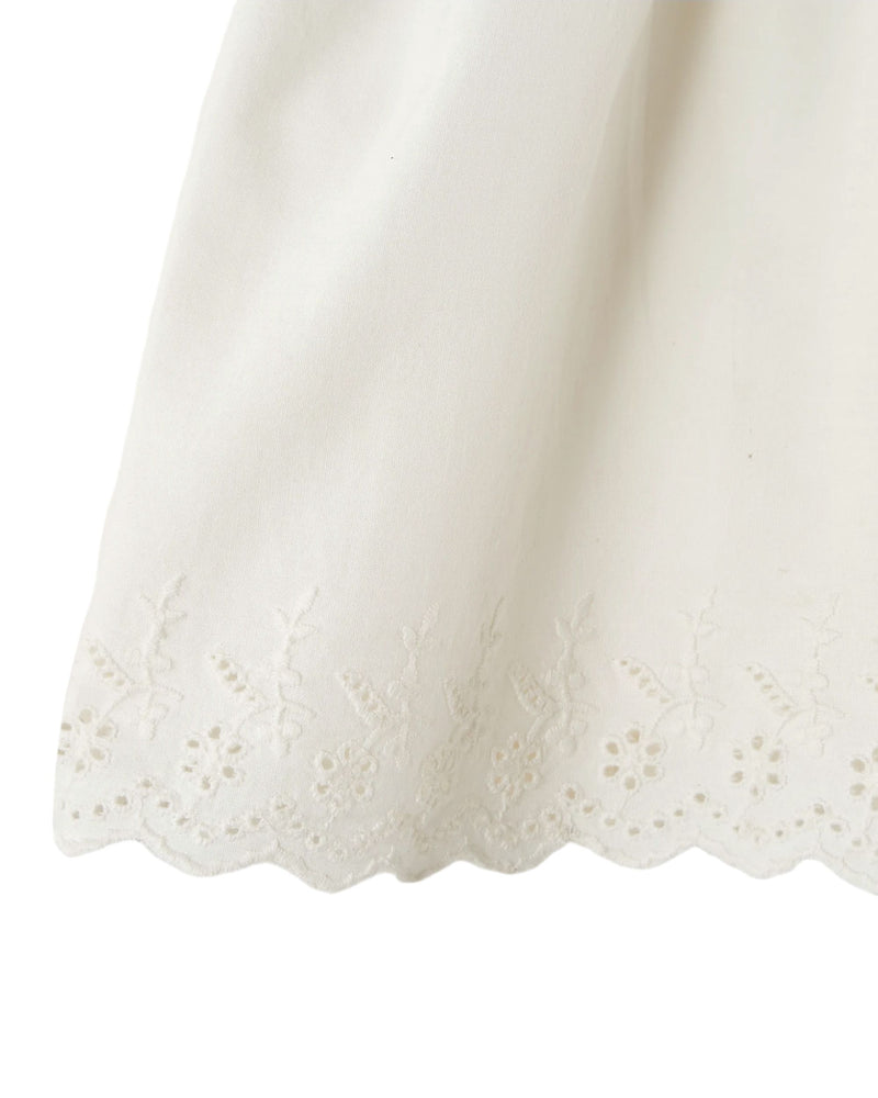 Robe Broderie Anglaise | Blanc