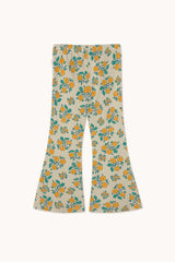 Flowers Rib Pant | Dark Vanilla