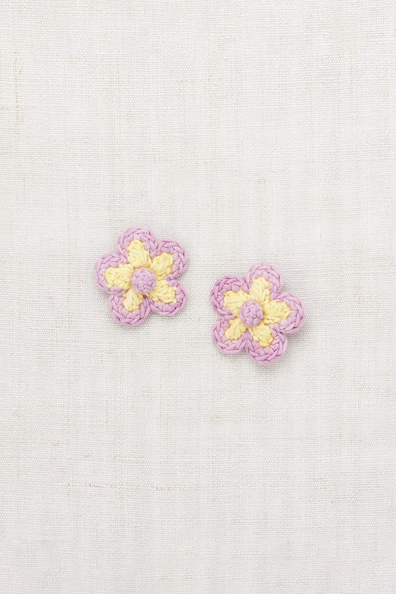 Medium Flower Clip Set | Vintage Yellow