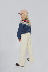 Greta Nordic Sweater | Dark Blue