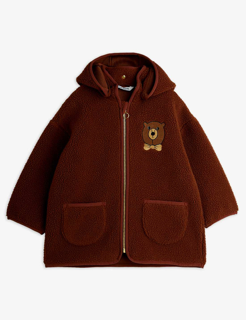 Bear Embroidery Pile Jacket