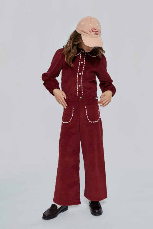 Emma Corduroy Pant | Biking Red