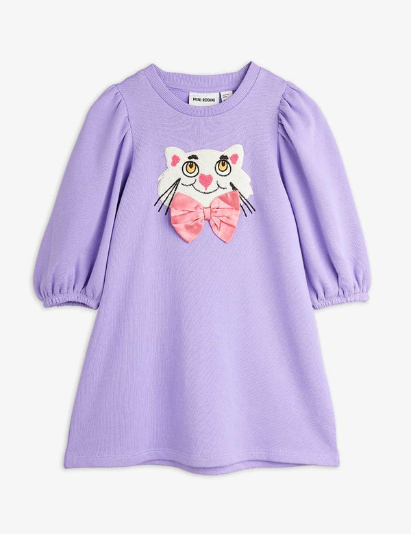 Cat with Bowtie Chenille Sweatdress