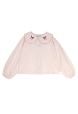 Felicia Knot Blouse | Light Pink