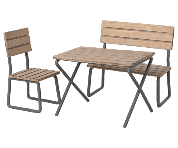 Garden Set - Table w. Chair and Bench | Mouse