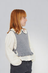 Felicia Flower Blouse | Ecru