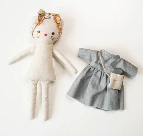 Mini Lilly Kitty | Grey Linen