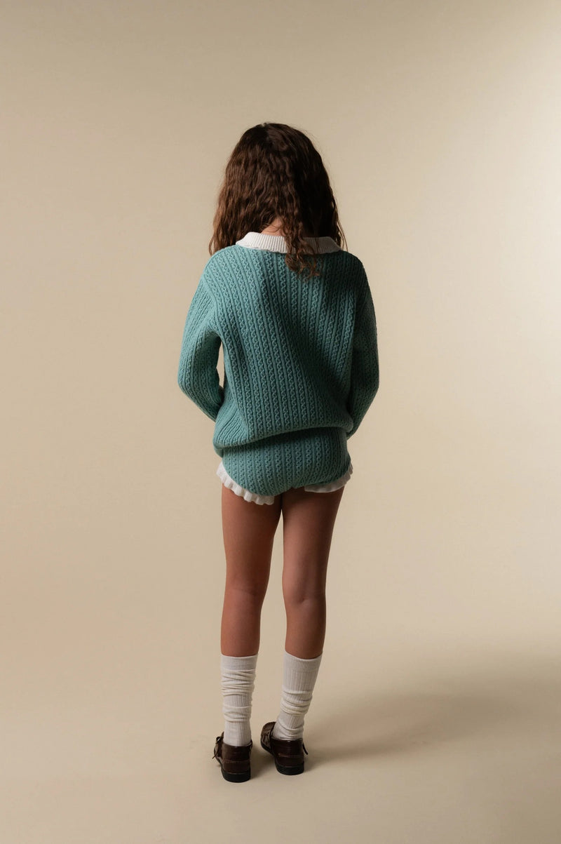 Mint Biri Knit Sweater Girl