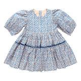Girls Maribelle Dress | Blue Climbing Floral