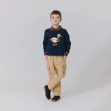 Boys Oliver Sweater | Navy Mallard