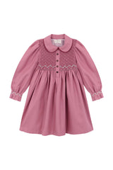 Rose Smocked Embroidered Dress