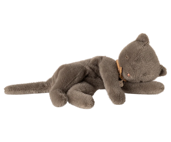 Sleeping Kitten Plush | Medium, Grey