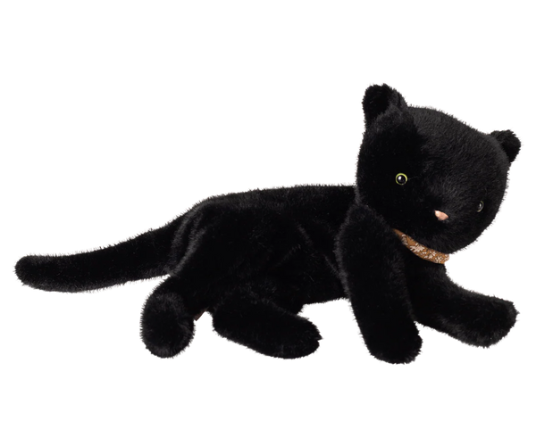 Sleeping Kitten Plush | Medium, Black