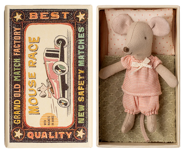 Little Sister Mouse in Matchbox