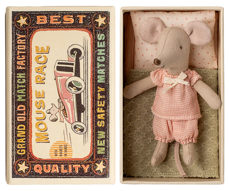 Little Sister Mouse in Matchbox