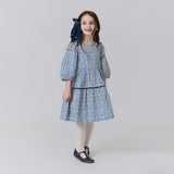 Girls Maribelle Dress | Blue Climbing Floral