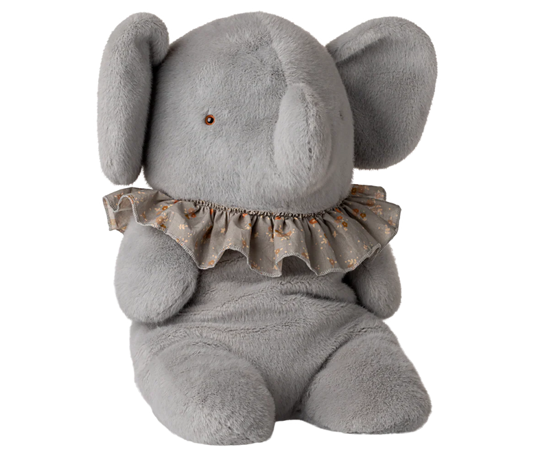 Elephant Plush | Big, Blue/Grey