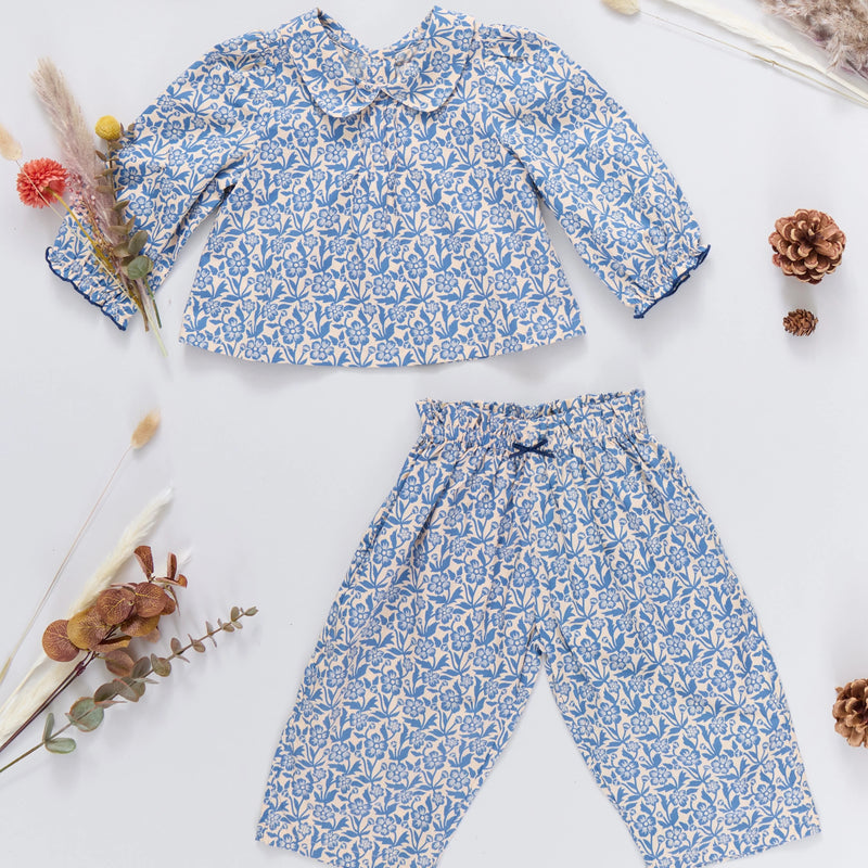 Baby Girls Dawson 2-Piece Set | Blue Climbing Floral
