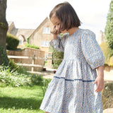 Girls Maribelle Dress | Blue Climbing Floral