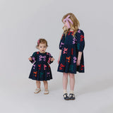 Girls Brooke Dress | Multi Bow Applique