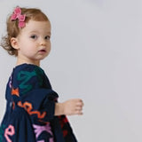 Baby Girls Brooke Dress Set | Multi Bow Applique