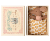 Sleepy Wakey Baby Mouse in Matchbox | Rose