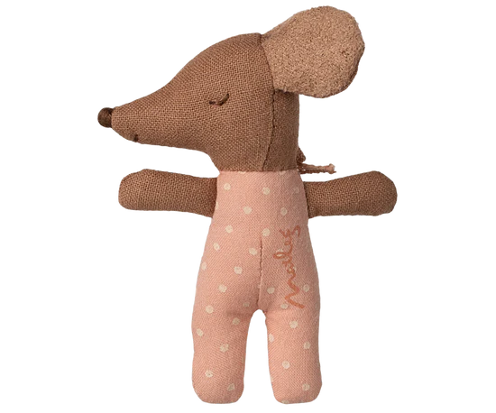 Sleepy Wakey Baby Mouse in Matchbox | Rose