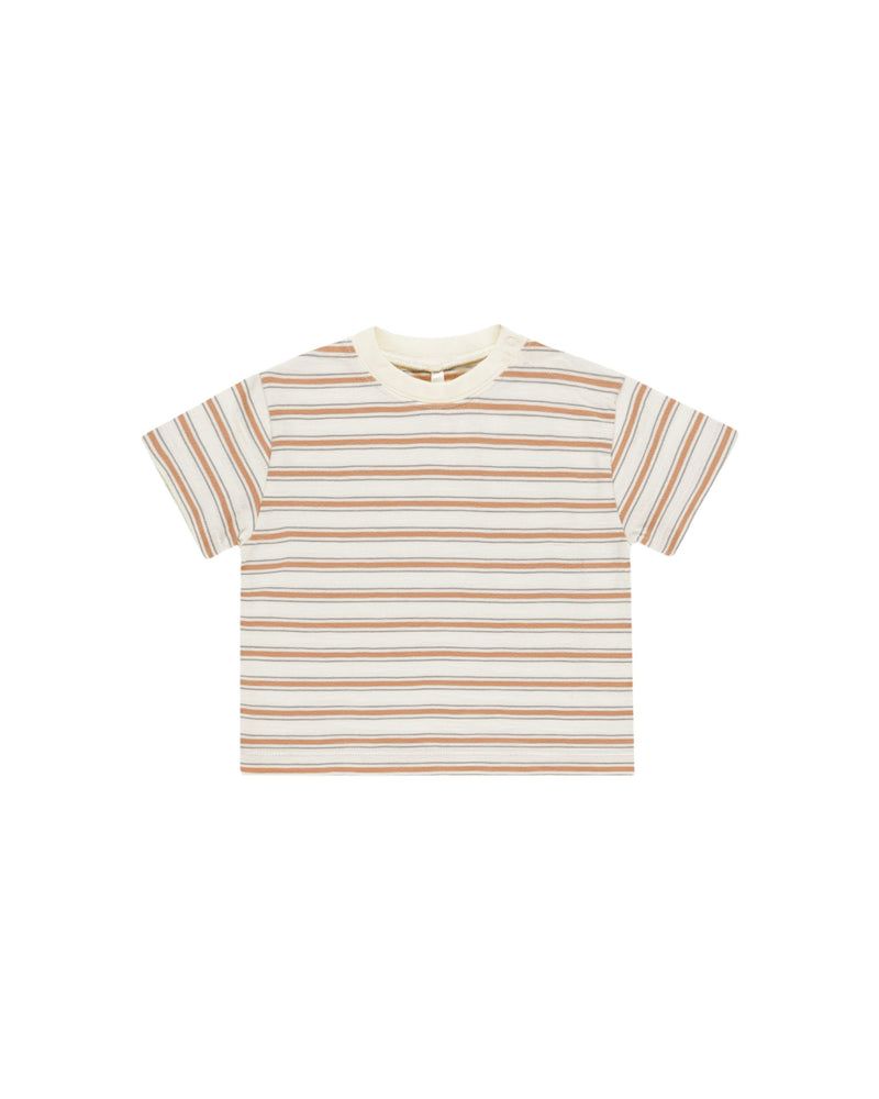 Relaxed Tee | Grapefruit Stripe