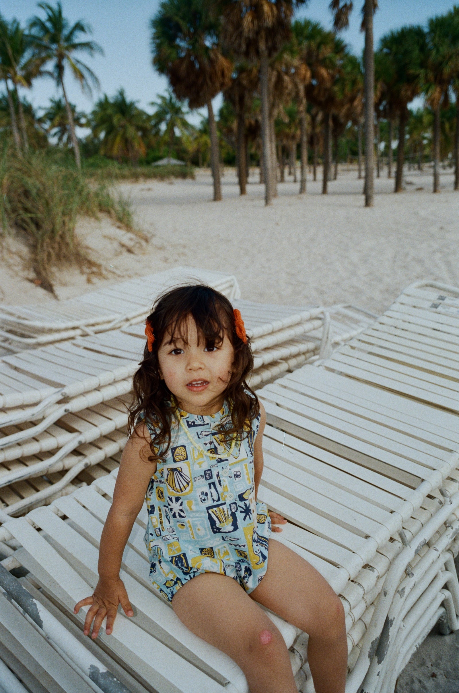 ボトムス misha and puff rompers Misha and Puff Jude Romper | Sky Collection | Marigold
