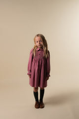 Rose Smocked Embroidered Dress