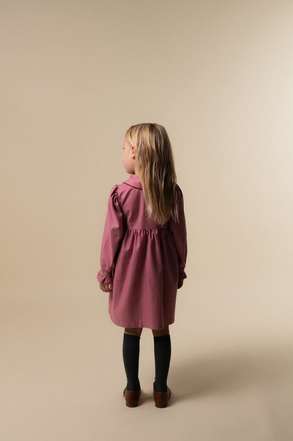 Rose Smocked Embroidered Dress