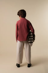Bambula Marsala Mao Shirt Kids
