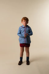 Burgundy Corduroy Short Pants Kids