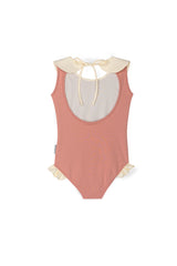 Luna Collared Swimsuit | Terracota