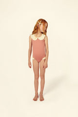 Luna Collared Swimsuit | Terracota