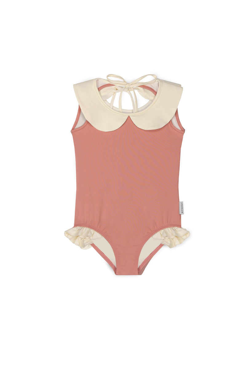 Luna Collared Swimsuit | Terracota