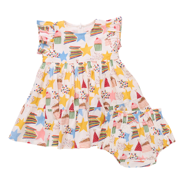 Baby Girls Jennifer Dress Set | Birthday Star