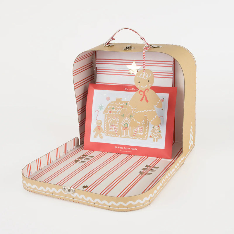 Gingerbread Christmas Eve Suitcase