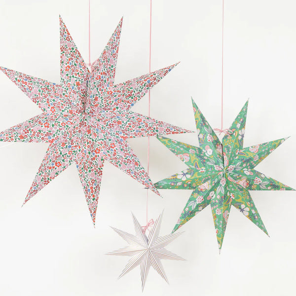 Meri Meri x Liberty Star Decorations (x3)