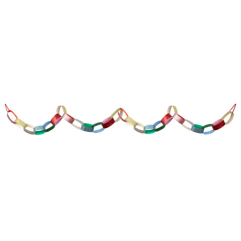 Giant Glitter Paper Chains Set