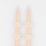 Pink Daisy Taper Candles