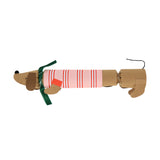 Festive Stripe Sausage Dog Crackers (x 6)