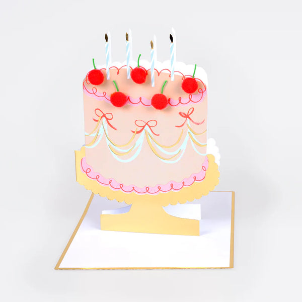 Cherry Cake Birthday Card